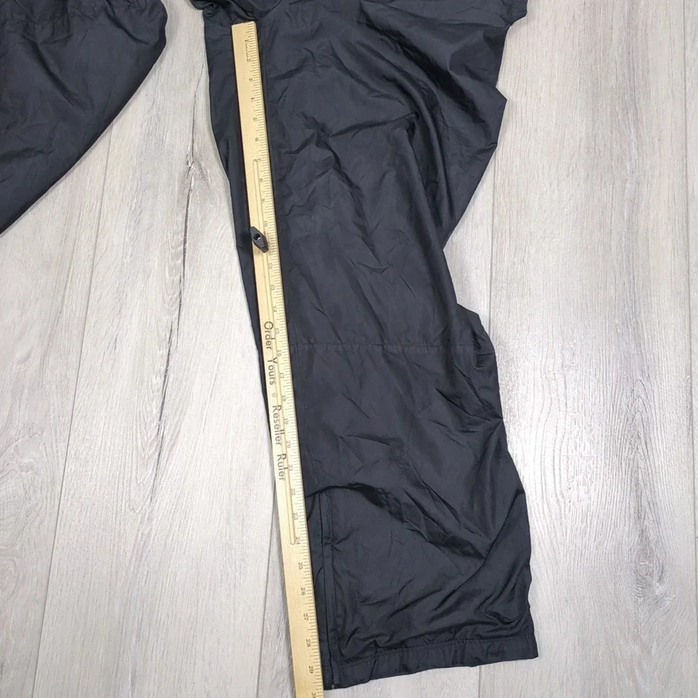 Vintage Nike Windbreaker Track Pants Youth Extra Large Black Y2K Boys Ankle Zip